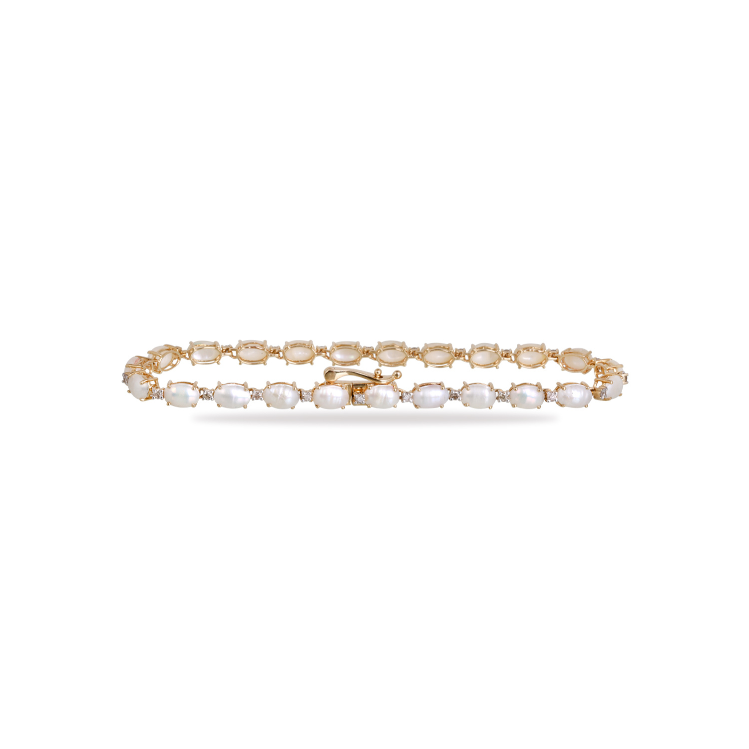 Zen Pearl & Diamond Bracelet