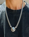 Nubian Silver 925 Pendant Necklace