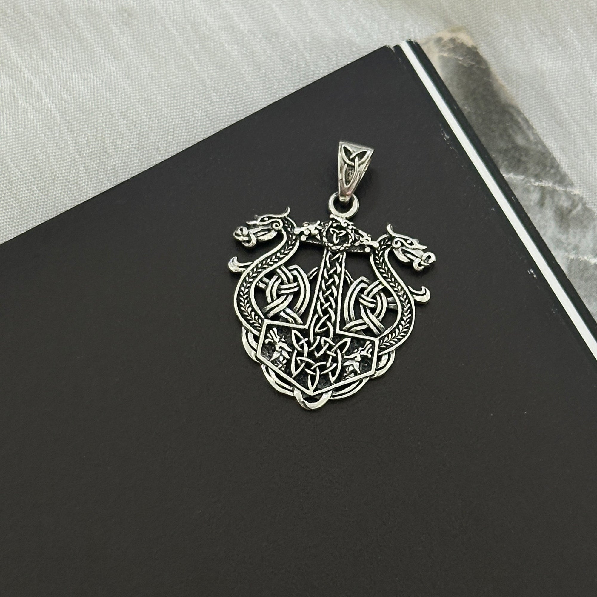 Viking Dragon Silver 925 Men's Pendant