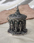 Silver 925 Embossed Hanuman Devotional Box Openable Artifact