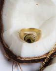 Rhapsody Tourmaline Gold Plated Silver 925 Ring