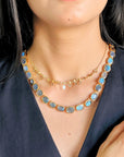 Ranlex Diamond & Pearl 18K Gold Plated Silver 925 Necklace