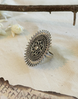 Sunflower Traditional Designer Silver 925 Ring