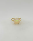 Elara Opal Gold Plated Silver Ring