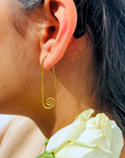 Welsey Gold Plated Silver 925 Earrings