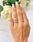 Ruby & Diamond Orbit Ring
