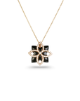 Black Onyx & Diamond 18K Gold Pendant