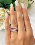 Ruby & Diamond Orbit Ring