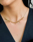 Ranlex Diamond & Pearl 18K Gold Plated Silver 925 Necklace