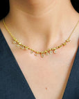 Ranlex Diamond & Pearl 18K Gold Plated Silver 925 Necklace