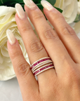 Ruby & Diamond Orbit Ring