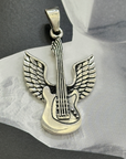 Guitar Silver 925 Men's Pendant