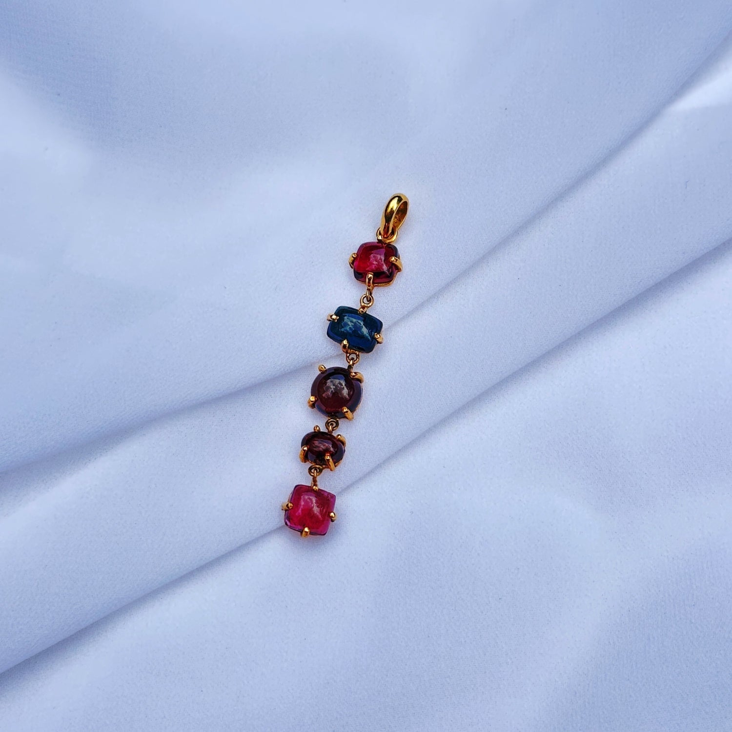 Tourmaline 18K Gold Pendant