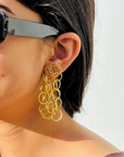 Kinsley Gold Plated Silver 925 Earrings
