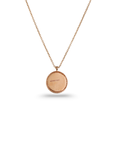 Opal Round 14K Gold Pendant Necklace with Diamonds
