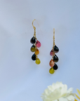 Tourmaline Colorstone 18K Gold Earrings