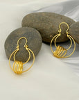 Sam Gold Plated Silver 925 Hoop Earrings