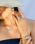 Morjim Blue Topaz Silver 925 Earrings