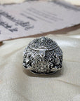 Silver 925 Embossed Devotional Box Openable Artifact