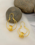Sam Gold Plated Silver 925 Hoop Earrings
