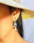 Morjim Blue Topaz Silver 925 Earrings