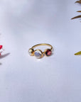 Multi Stone 18k Gold Ring