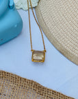 Agonda Morganite 18K Gold Plated Silver 925 Necklace