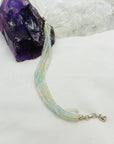 Innessa Silver 925 Aquamarine Beads Bracelet