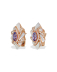 Yua Tanzanite and Mother of Pearl Earrings