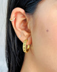 Sreaka Peridot 18K Gold Plated Silver 925 Earrings