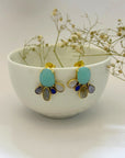 Mita Multistone 18k Gold Plated Silver 925 Earrings