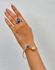 Mirai Sapphire 18K Gold Plated Silver 925 Bracelet