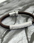 Zale Men's Zircon Silver 925 Bracelet