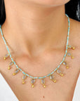Lizy Colorstone 18K Gold Plated Silver 925 Necklace