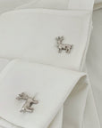 Deer Silver 925 Men Cufflinks