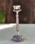 Shakti Silver Candle Stand