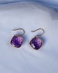 Amethyst 18K Gold Earrings