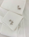 Deer Silver 925 Men Cufflinks