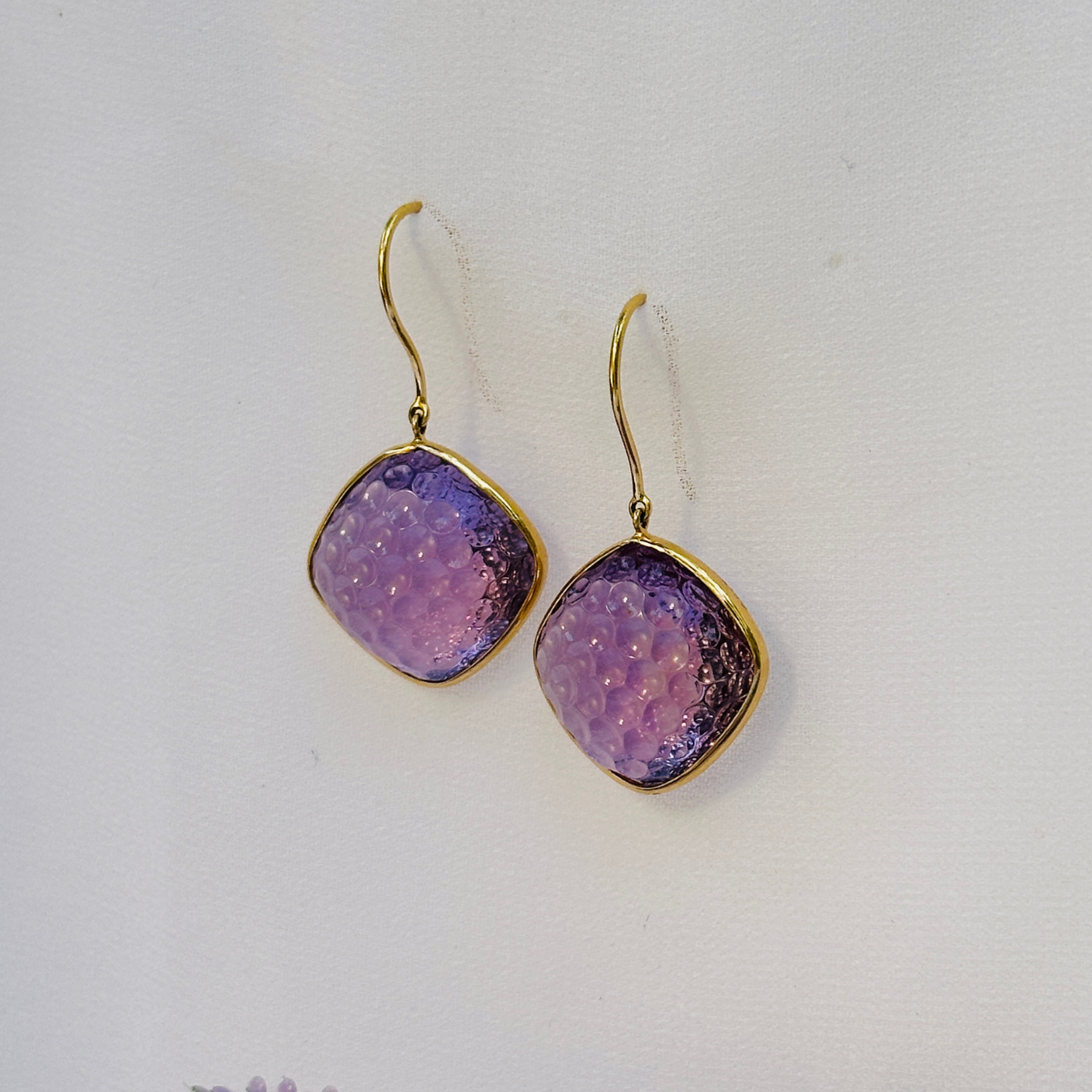 Amethyst 18K Gold Earrings