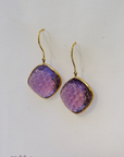 Amethyst 18K Gold Earrings