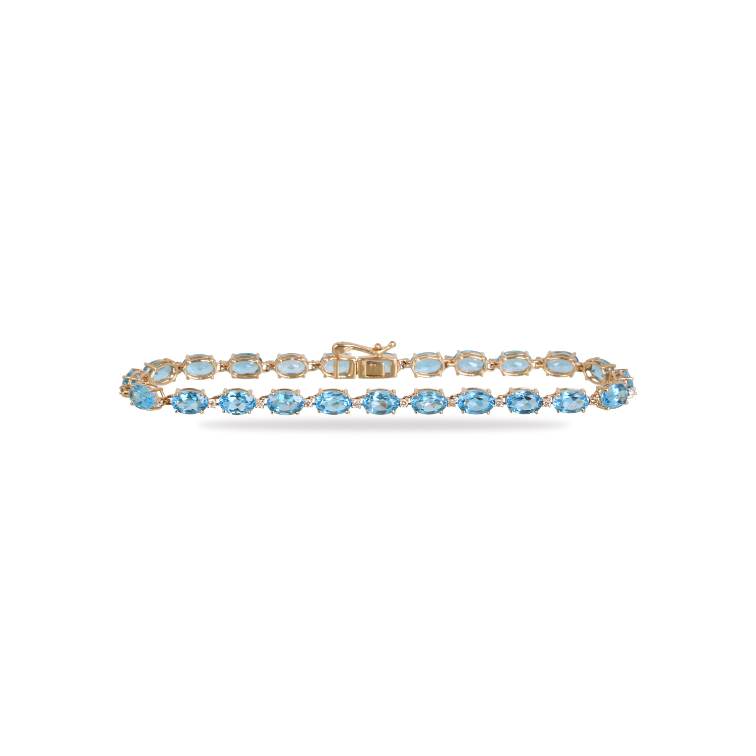 Jin Blue Topaz & Diamond Bracelet