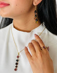 Tourmaline Colorstone 18K Gold Earrings