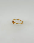 Sunnyside Diamond Polki Gold Plated Ring