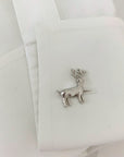 Deer Silver 925 Men Cufflinks