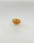 Duvet Gold Plated Silver Ring
