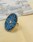 Aarna Enamel Silver 925 Ring