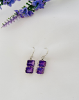 Amethyst 18K White Gold Earrings