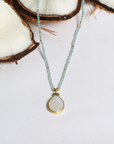 Kyra Colorstone 18K Gold Plated Silver 925 Necklace