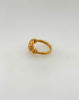 Duvet Gold Plated Silver Ring