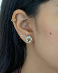 Amore Gemstone Zircon Silver 925 Studs